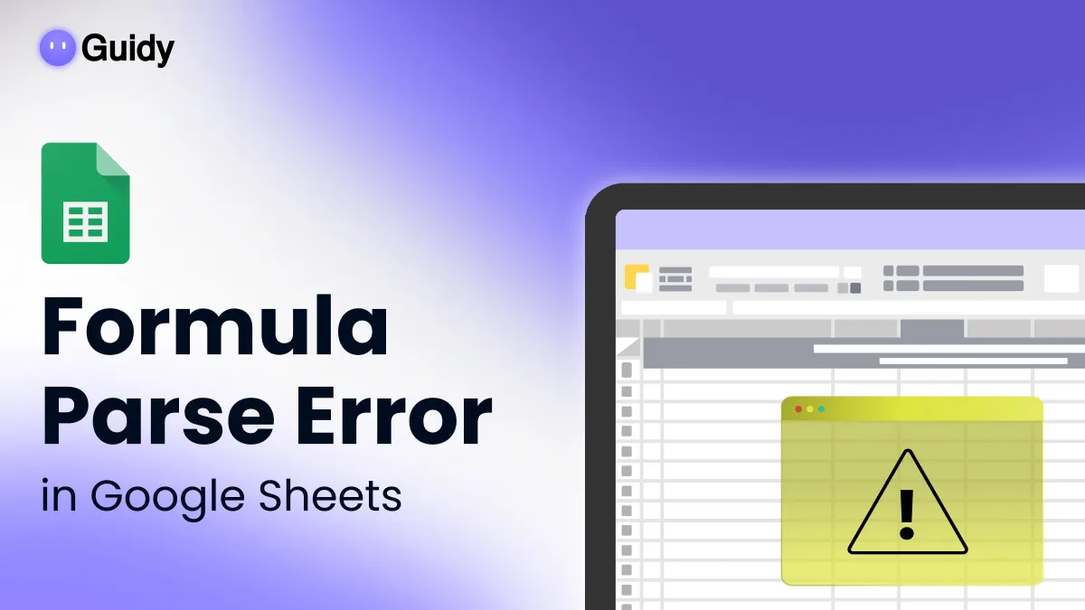 Formula Parse Error in Google Sheets: What It Means and How to Fix It
