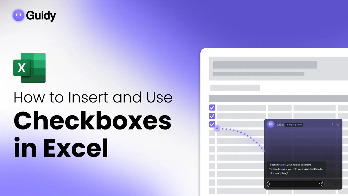 Checkboxes in Excel: How to Insert and Use Them