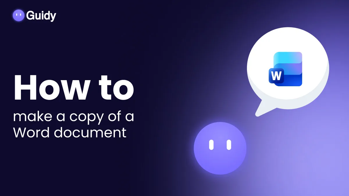 How to Make a Copy of a Word Document