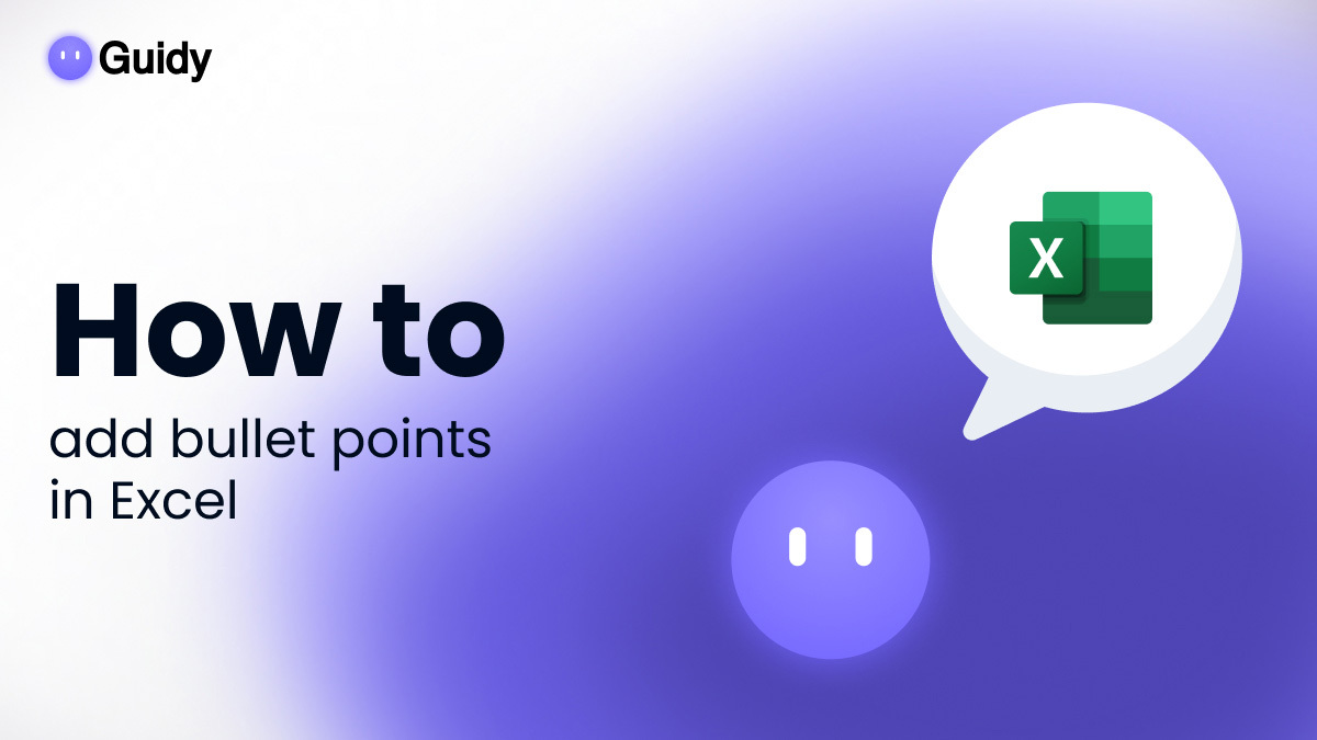 How to Add Bullet Points in Excel (5 Easy Ways)